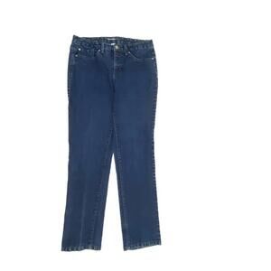 Style & Co Tummy Control Straight Leg Women's size 10 Dark Wash Blue Denim Jeans